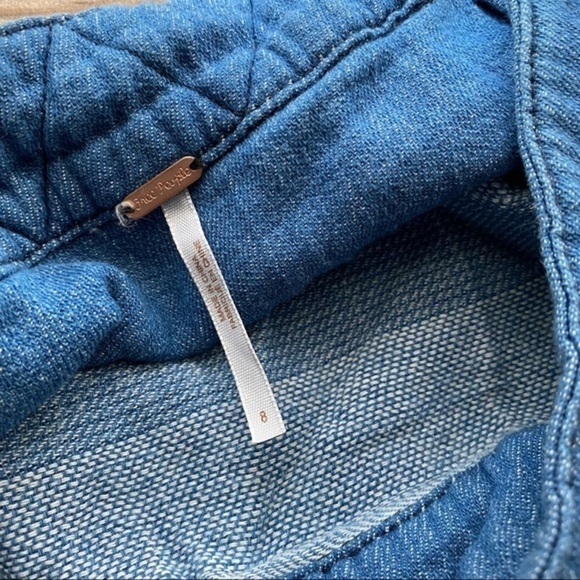 NWT Free People Double The Fun Chambray Wrap Skirt - Picture 9 of 9